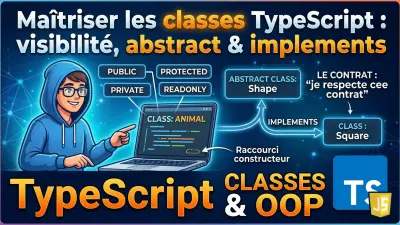 Maîtriser les classes TypeScript : visibilité, abstract & implements