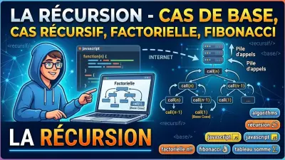 La Récursion - Cas de base, cas récursif, factorielle, Fibonacci