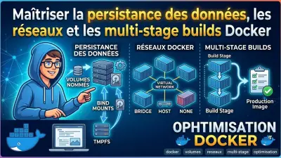 Maîtriser la persistance des données, les réseaux et les multi-stage builds Docker